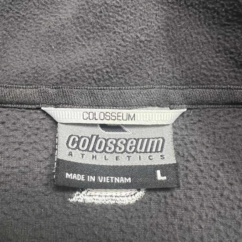Colosseum Athletics Fleece Pullover Mens Large Gray MSU‎ Spartans Quarter Zip